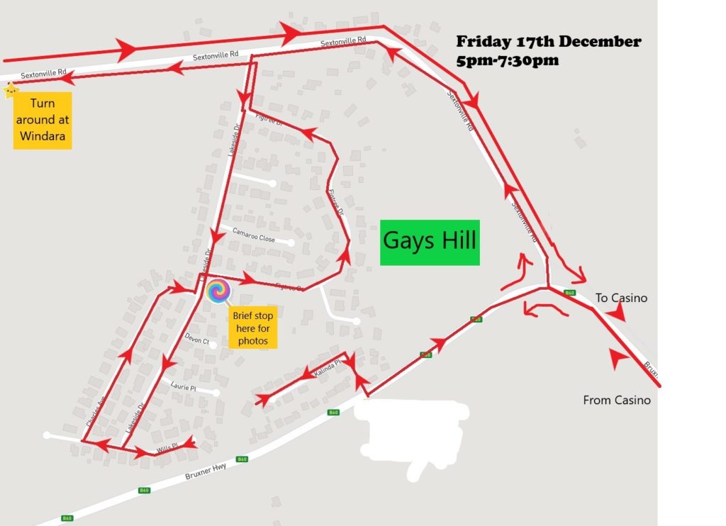 Check the maps so you know when Santa will pass your house