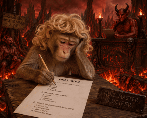 Don’t sledge anyone nor monkey with the quiz or there’ll be hell toupee